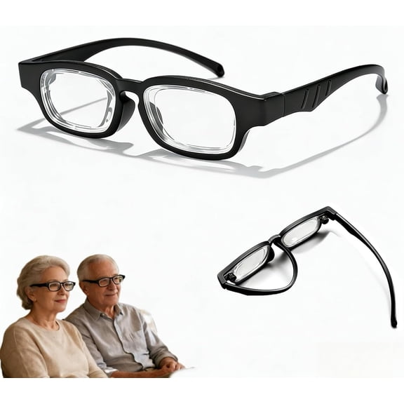 Adjustable Focus Reading Glasses with Blue Light Blocking, Unbreakable TR90 Frame, Unisex