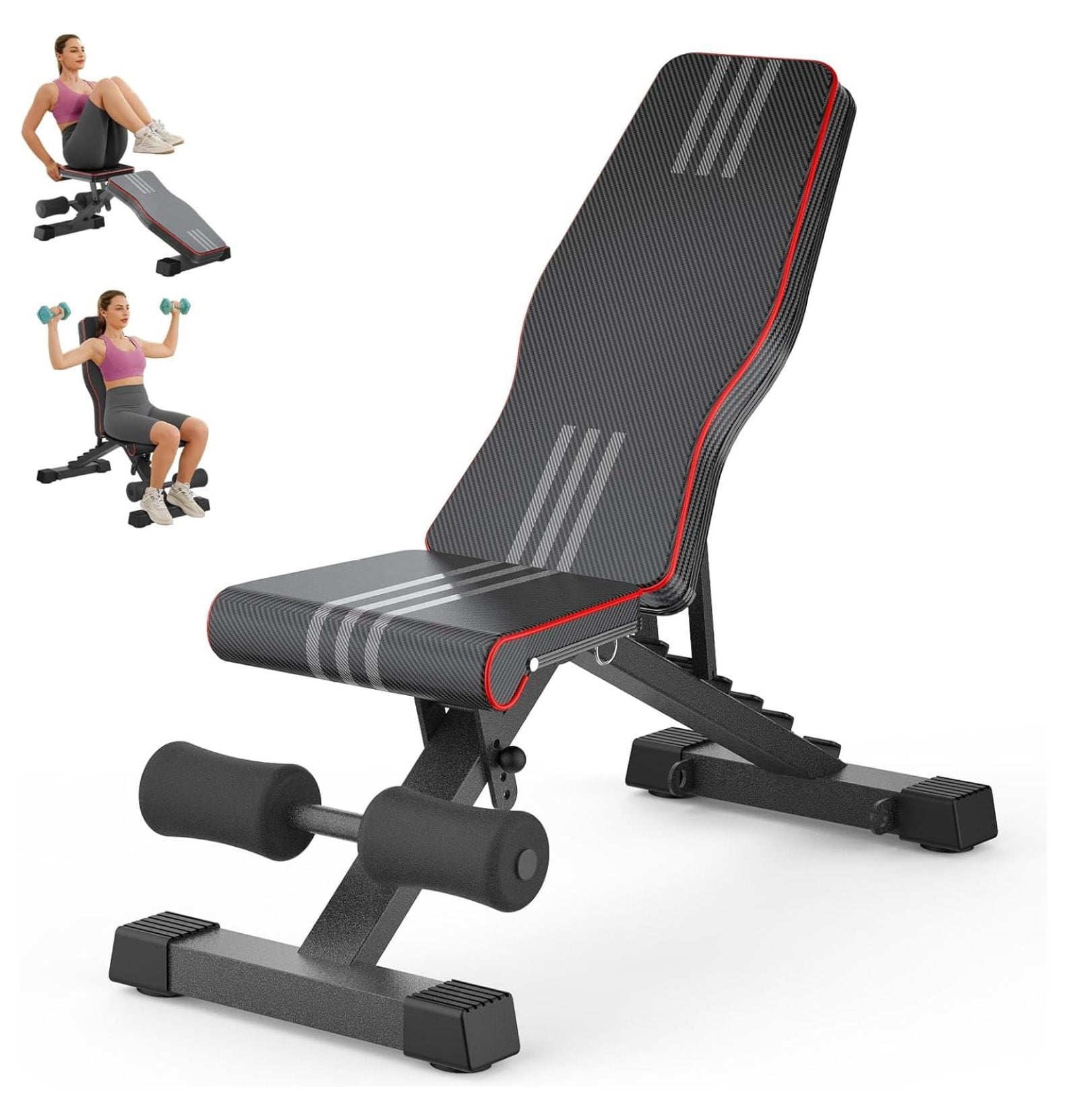 Adjustable Foldable 660LB Weight , Lifting Sit-up Multi-use Workout ...
