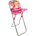 thumbnail image 1 of Adjustable Foldable Doll High Chair with Tray, Realistic Miniature Pretend Play Furniture for Kids, Foldable Simulation Miniature Adjustable Doll (31cm, No Doll Included), 1 of 5