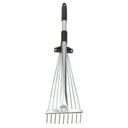 Adjustable Foldable Garden Leaf Rake - Heavy Duty Telescopic