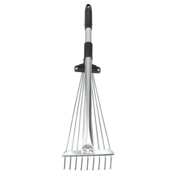 Adjustable Foldable Garden Leaf Rake - Heavy Duty Telescopic