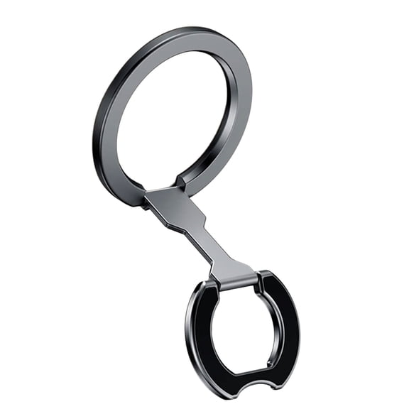 Adjustable Foldable Phone Holder, Rotating Double Rings & Stable Base for Smartphones