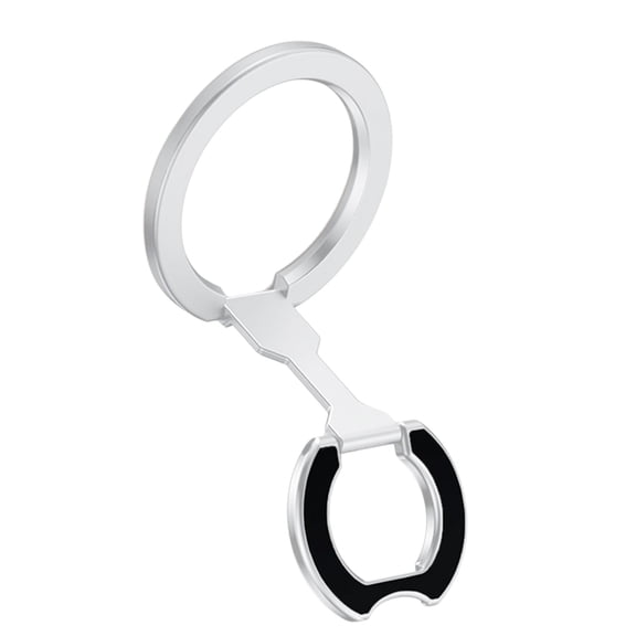 Adjustable Foldable Phone Holder, Rotating Double Rings & Stable Base for Smartphones