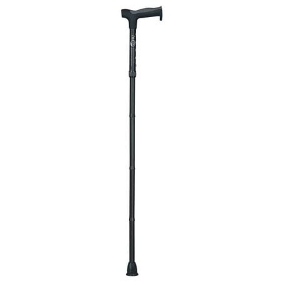 Adjustable Folding Cane with Reflective Strap and Shock-Absorbing Handle, 6 Height Settings, Supports up to 250 lbs