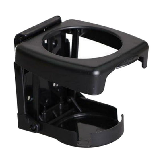 Adjustable Folding Drink Holder with Screws and Tapes, Folding Automotive Cup Holders for Marine Boat Car Truck , Black