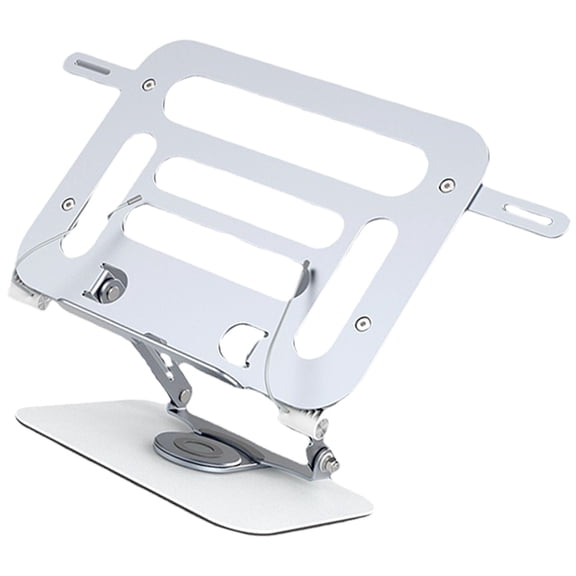 Adjustable Folding Laptop Notebook Stand, 360 Degree Rotatable Reading Holder with Spring Clip for Laptops, Tablets