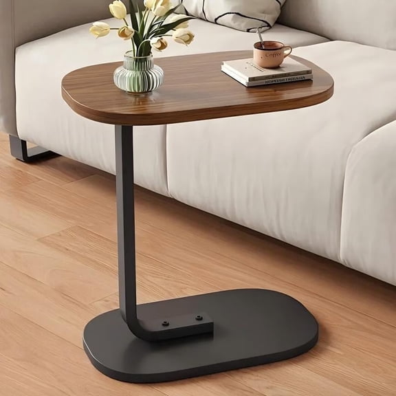 Adjustable Folding Laptop Table, Portable Home Office Desk, Bedside and Sofa Side Table, Sturdy Metal Frame, Space-Saving, Rotatable and Height Adjustable