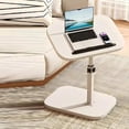 thumbnail image 1 of Adjustable Folding Laptop Table, Portable Home Office Desk, Bedside and Sofa Side Table, Sturdy Metal Frame, Space-Saving, Rotatable and Height Adjustable, 1 of 9