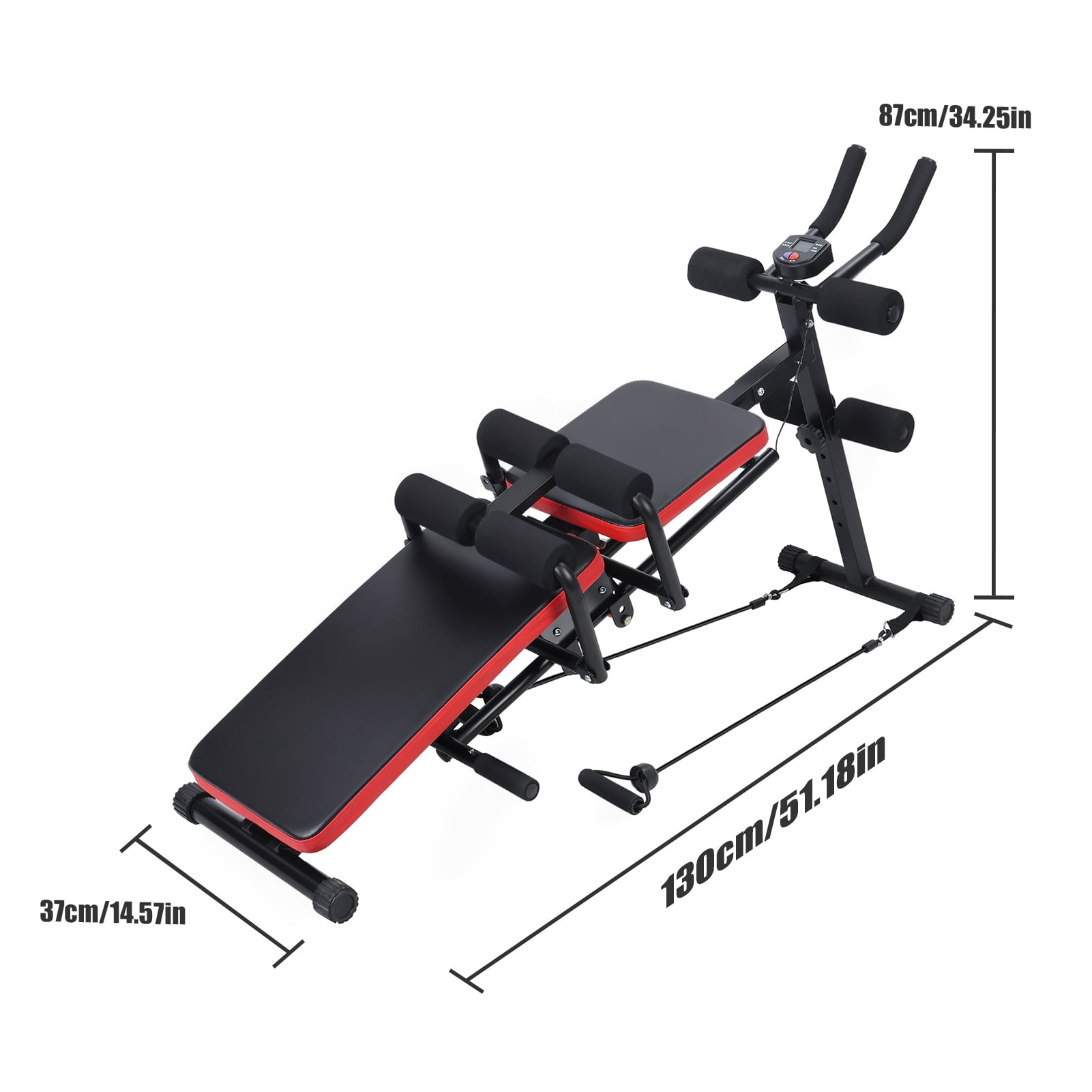 GIKPAL Adjustable Weight Bench, 10-Position Backrest, 900 lbs