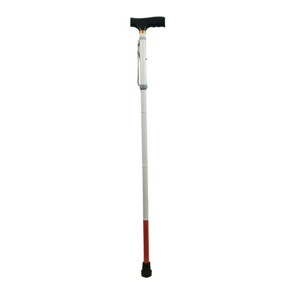 Adjustable Folding Support Cane f-t Blind 37-40-in