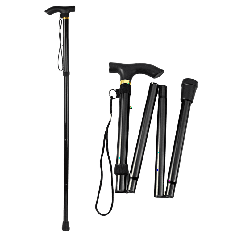 Folding aluminum cane, 33 - 37 Folding aluminum cane, 33 - 37