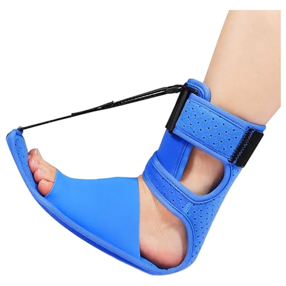 Adjustable Foot Drop Brace, Night Splint Ankle Support Orthotic Stretching Unisex Foot Support for Ankle Joint Rehabilitation Blue