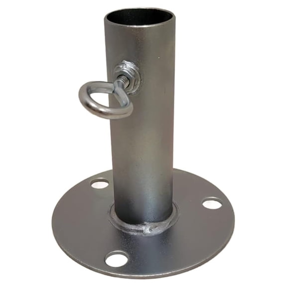 Adjustable Foot Pad for Canopy Pole (Galvanized Steel) (FITS 1-3/8" Pole)