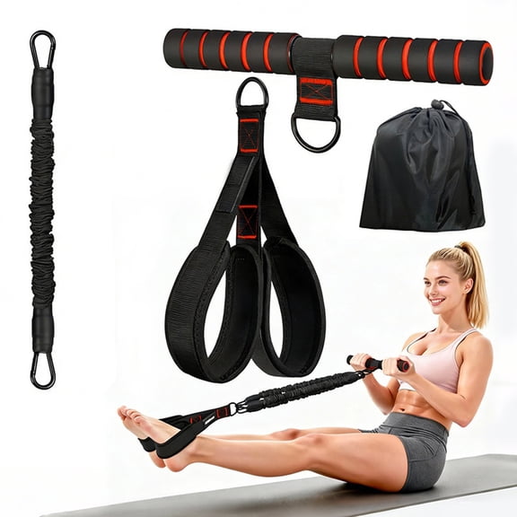 Adjustable Foot Pedal Resistance Bands for Core,Upgraded Multifunction Pedal Resistance Band with Handle, Arm, Legs, Body Strength, Portable Home Gym Workout Equipment for Men & Women