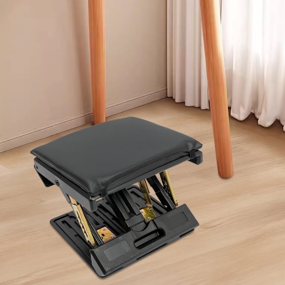 Adjustable Foot Rest for Under Desk - 4-Level Height & Angle, 176lbs Capacity, Foldable with Handle & Massage Bumps, Ergonomic Footrest for Office Home Car