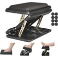thumbnail image 1 of Adjustable Footrest with Removable Foam Cushion, Under Desk Footrest with Massage Beads for Car, Home, Office Stool, 4-Level Height for Improved Posture Back&Hip Pain Relief(Black Plus), 1 of 15