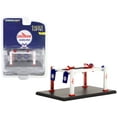 thumbnail image 1 of Adjustable Four-Post Lift "Chevron" White and Red "Four-Post Lifts" Series 5 1/64 Diecast Model by Greenlight, 1 of 3