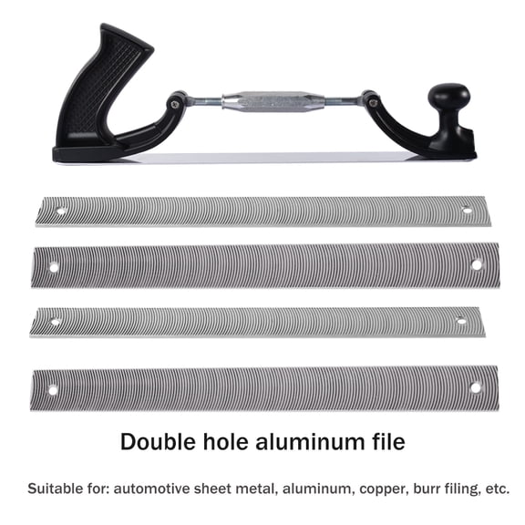 Adjustable Frame Coarse/Medium/Fine Metal Files, Silver