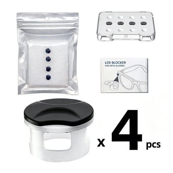 Adjustable Frame Insert Eye Shield For Glasses, Light Blocking Sleep Mask Compatible With Frame Accessories, Removable Eye Occluder For Rest, White, 4 Pack (Multicolor, 1CM)