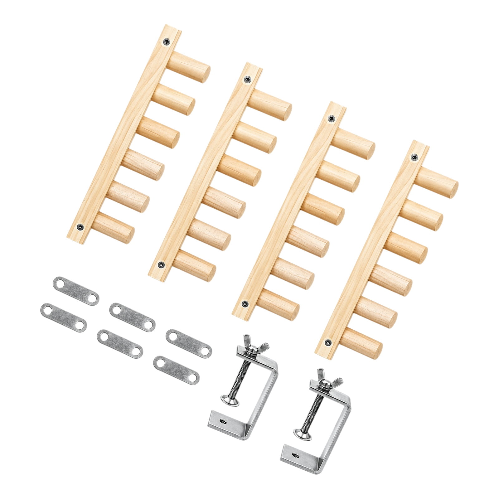 Clothes Rails Designs Adjustable Frame Set for Blanket and Tapestry Weaving, Pegs-Rail Frame ...