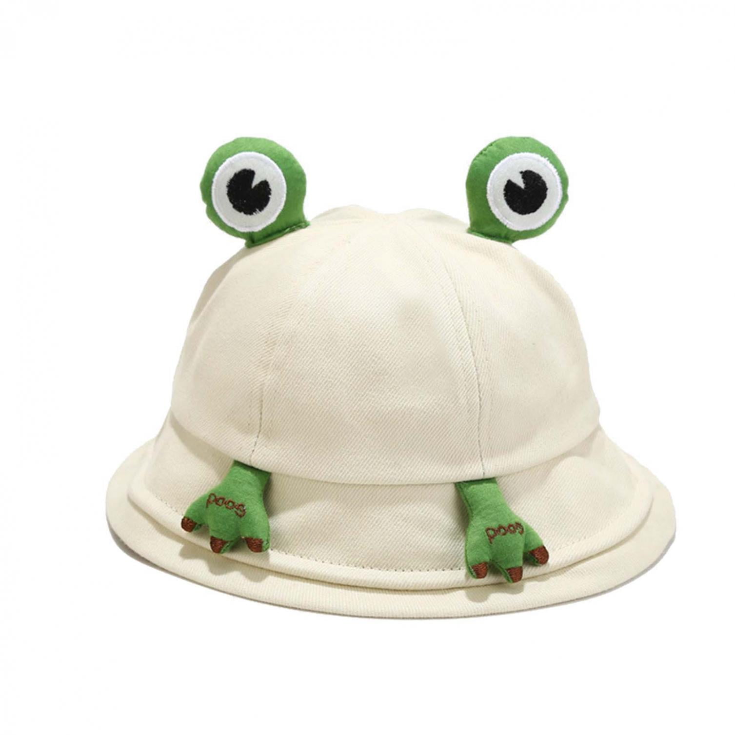 Cartoon Frog Fisherman Hat, Unisex Summer Adult Sun Hat, Foldable Wide Brim  Fisherman Hat