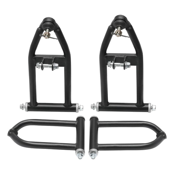 Adjustable Front A-Arm Suspension Control Arms Kit for ATV Quad Go Kart Buggy 4 Wheelers Mini Bike 50cc 70cc 90cc 110cc 125cc 150cc Heavy-Duty Front Upper & Lower Swing Arm Assembly Set of 4