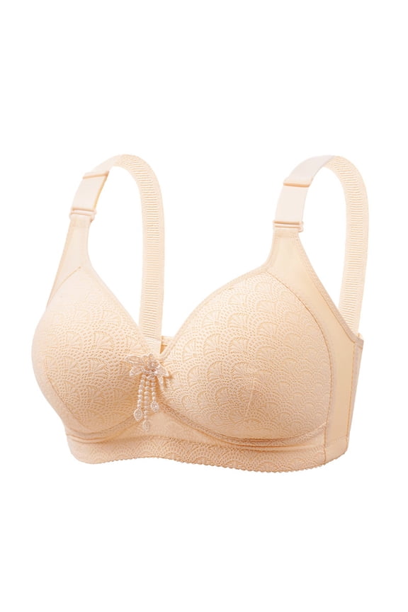 Adjustable Front Strap Push up Bra Women Bandeau Bra Padded Strapless T Shirt Bra Underwire Bras for Women Plus Size