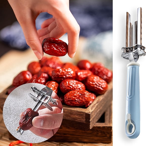 Adjustable Fruit and Vegetable Corers Tool, Stainless Steel Pepper Cutter Deseeder for Efficient Core Removal, Multifunctional Kitchen Tool for Peppers, Apples, Tomatoes
