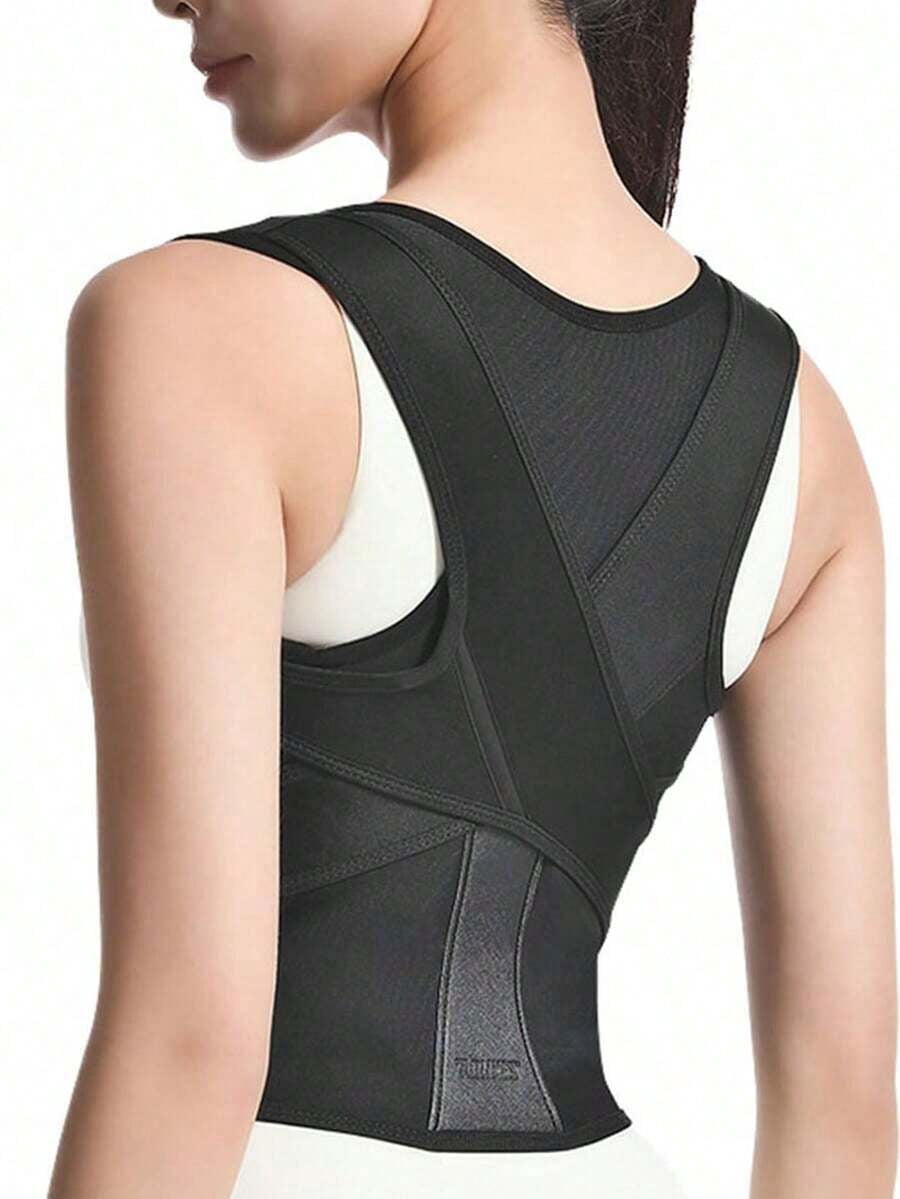 Adjustable Full Back Brace Posture Corrector For Men And Women Shoulder Straightener Back Support Improves Posture Scoliosis Hunchback Spine Corrector Gym Daily Accessory