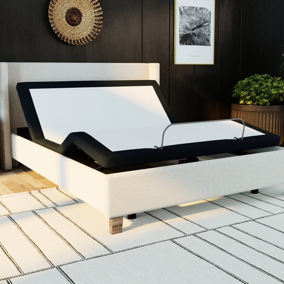 Adjustable Full - Size Metal Bed Base / Durable for Long - Term Use