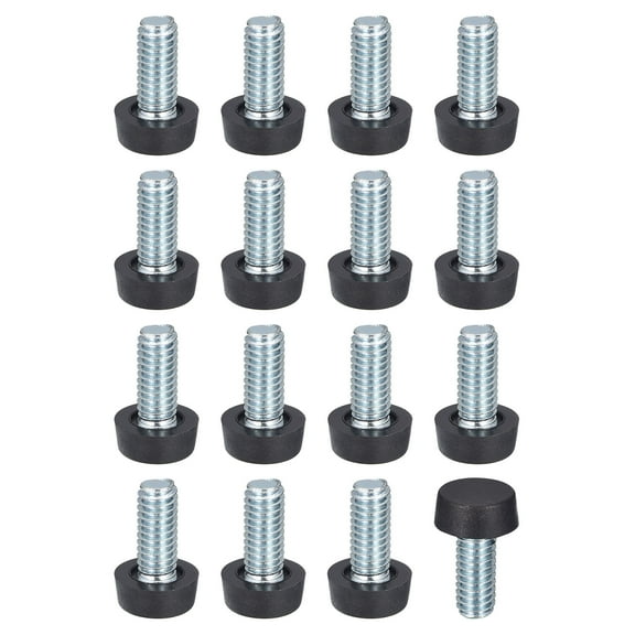 Uxcell Adjustable Furniture Feet, Furniture Leveling Leg Screw in Threaded for Table, Chairs, Sofa, Wardrobe, 24 Pack