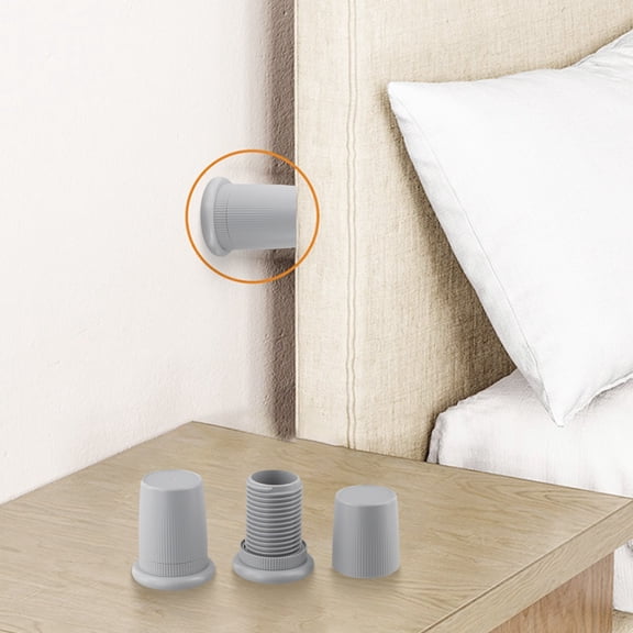 Adjustable Furniture Feet Mats Bed Risers Skid Raiser Mats Table Chair Lift 2Pcs Grey Smile Home