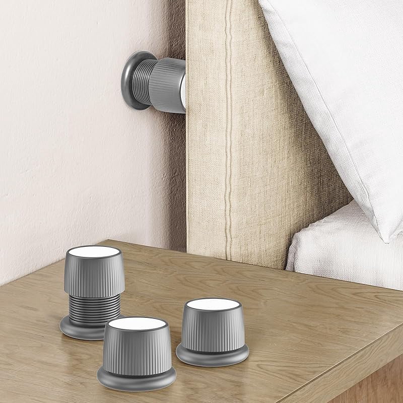 Adjustable Furniture Risers, 1.6-2.6 inch Bed Risers White, Durable ...