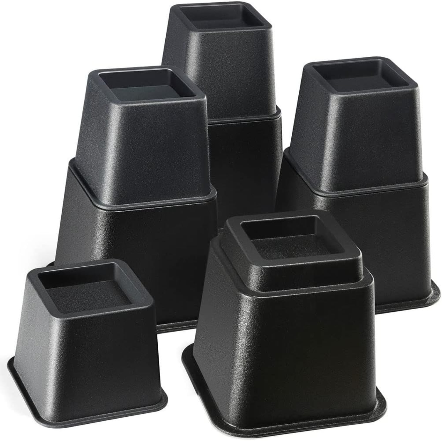 Adjustable Bed Risers - Elevation in 3, 5 or 8 Inch - Heavy Duty ...