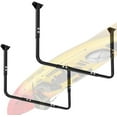 thumbnail image 1 of Adjustable Garage Ceiling Storage Racks, Garage Overhead Storage Bracket,Ceiling Mounted Heavy-duty Garage Storage Shelves,33 in. x 34 in,200lbs Weight Capacity, Black, 1 of 8