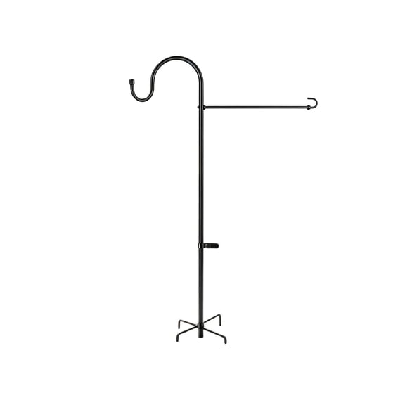 Adjustable Garden Flag Pole, Iron Outdoor Yard Display Stand, 50.39 in