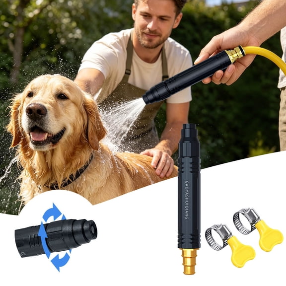 Adjustable Garden Hose Sprayer Plastic Multifunctional Water Nozzle for Yard Irrigation Outdoor Cleaning 6.18 Inch