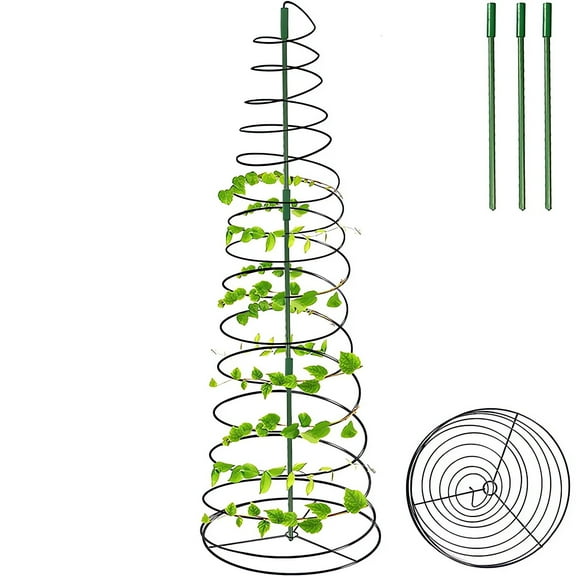 Adjustable Garden Plant Support Stand for Climbing Vines, Sturdy Metal Frame with Collapsible Design, Ideal for Indoor and Outdoor Flower and Vegetable Gardens