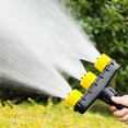 thumbnail image 1 of Adjustable Garden Watering Spray Nozzle-6 Spray Patterns Porous Sprinkler for Vegetables,Flowers & Lawns 34.5cm Black Plastic Sprayer Outdoor Irrigation Tool Connects to Hose, 1 of 5