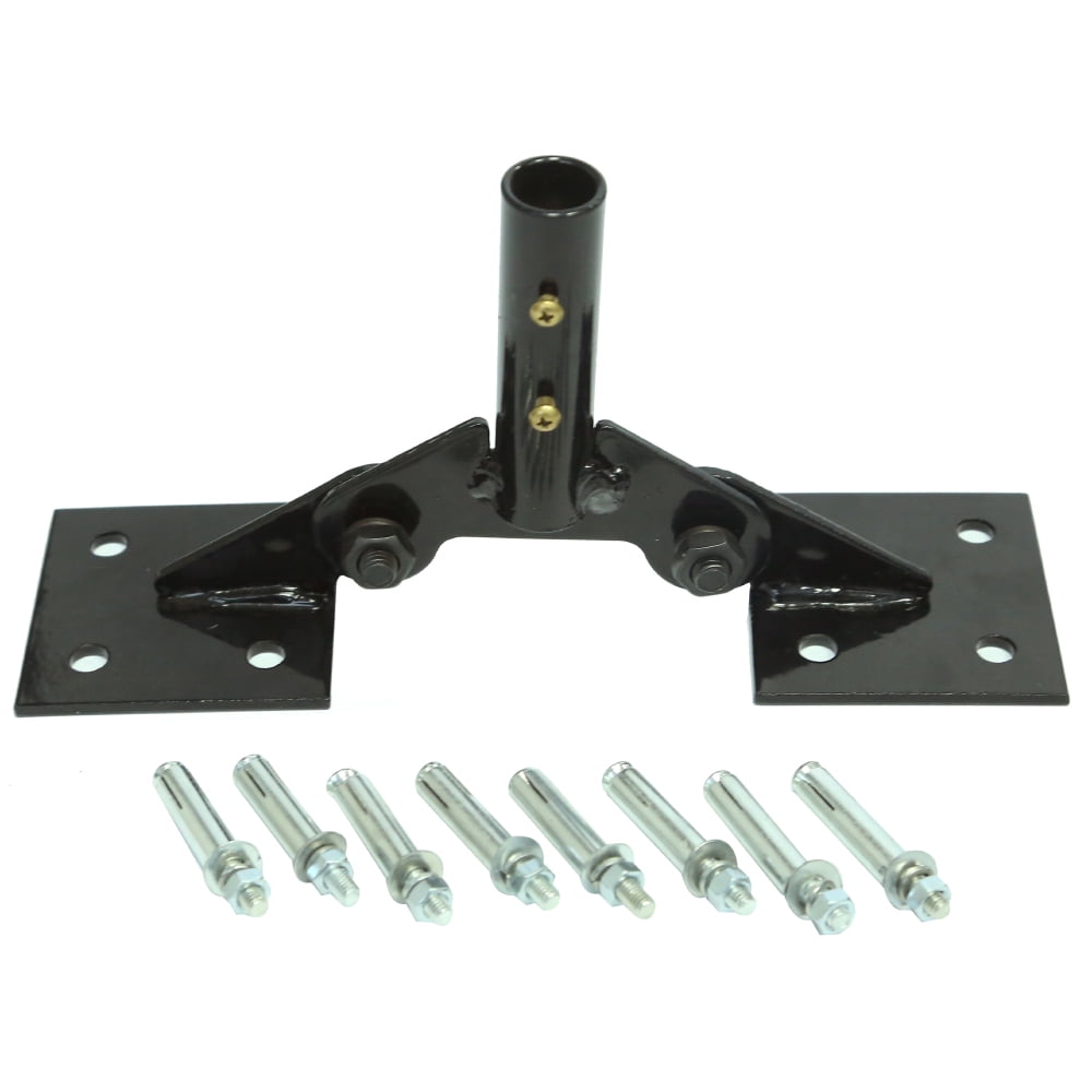 Adjustable Black Aluminum Weathervane Roof Mount with Screws
