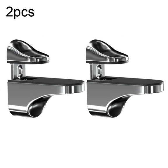 Adjustable Glass Shelf Brackets - Polished Chrome, Strong & Stylish Support!