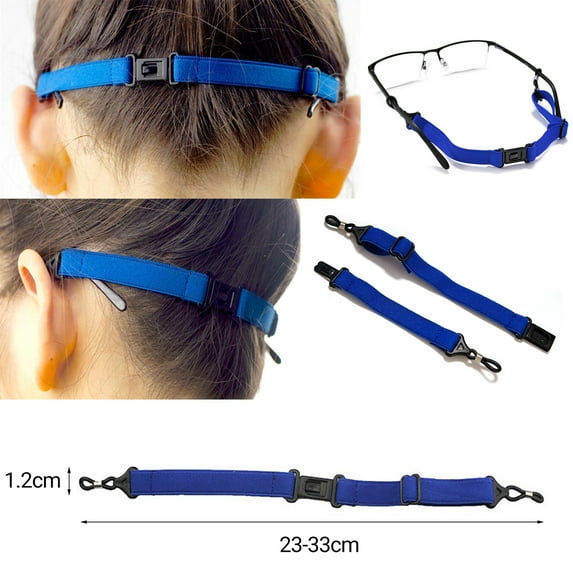 Adjustable Glasses Strap,Universal Fit Rope Eyewear Retainer,Non-slip Elastic Polyester Buckle Design for Men Women