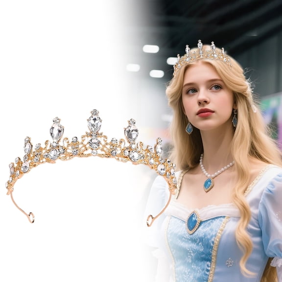 Adjustable Glitter Kids Headband for Girls - Elegant Sparkling Design, Comfortable Fit, Perfect for Birthday Costume/Dress Up