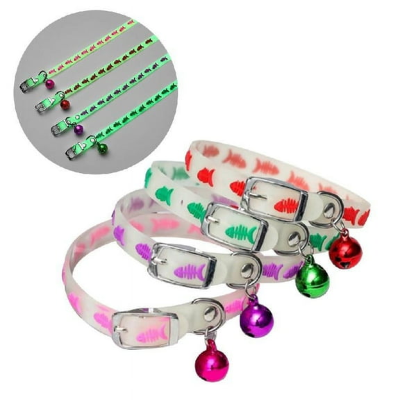 Adjustable Glow at Night Pet Collars Dogs Cats Light Luminous Necklace