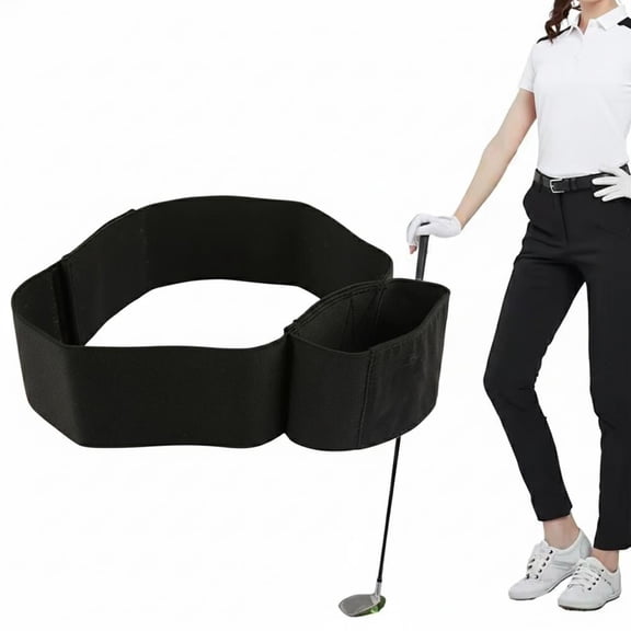 Adjustable Golf Swing Trainer Arm Band for Connection & Stability, Premium Nylon Elastic Slider Training Aid for Beginners, Men, & Women, Improves Posture & Consistency