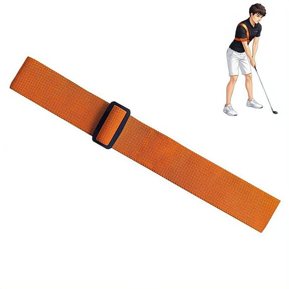 Adjustable Golf Swing Trainer Band, Wrist & Arm Correction Aid for Beginners, Golf Swing Stability Practice with Elastic Waist Belt