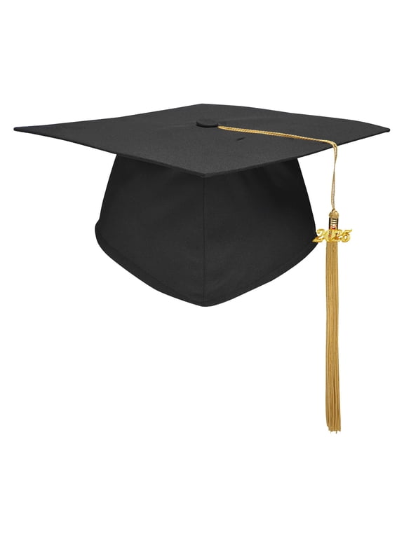 Adjustable Graduation Cap for Adults and Children,Unisex Academic Hat with Tassel, Perfect for High School College Ceremonies, Photo Gifts and Parties,Black