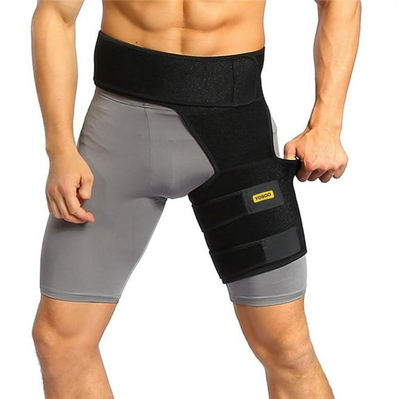 Adjustable Groin Support Compression Brace Hamstring Hip Injury Support Sleeve Leg