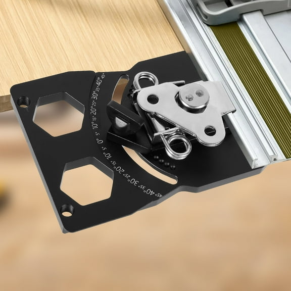 Adjustable Guide Rail Square with Angle Stop -45° to 45° Adjustable Angle Track Saw Square with Edge Support for Precision Cutting