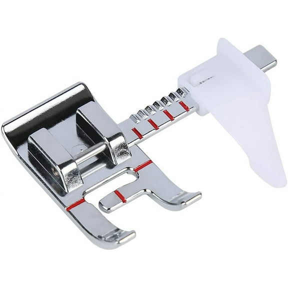 Adjustable Guide Sewing Machine Presser Foot. Fits for Low Shank Domestic Sewing Machine. Snapping On Brother, Babylock, Singer, Janome , Juki, New Home.